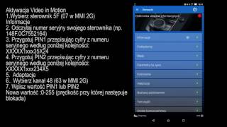 OBDeleven PRO  aktywacja VIM w Audi MMI 2G3G [upl. by Nnylcaj]