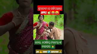 ଶ୍ରୀଦେବୀ ର ଗଳିପଇଲା Apple 🍏😂😜funny trending shortsfeed odiacomedy mrdevacomedy subscribe 🙏🙏 [upl. by Irrahs]