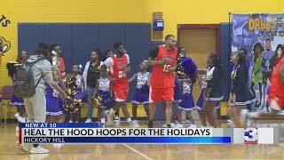 Heal the Hood hosts 14th Annual Hoops for the Holidays basketball game [upl. by Aitnecserc92]