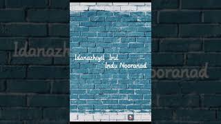 Idanazhiyil Irul  Indu Nooranad  Karaoke with lyrics [upl. by Bjorn446]