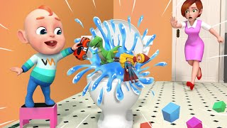 STOP Dont Put Toys In The Potty Baby  More Rosoo Nursery Rhymes amp Kids Songs [upl. by Oiludbo]