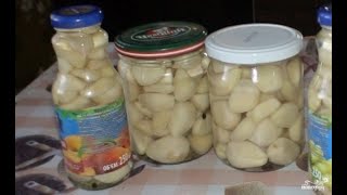 Pickled garlic for winter Stepbystep recipe [upl. by Sardella546]