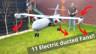 Dornier Do 31 Rc Model  The Insane Vertical Takeoff in Garden  Landinggear build with ATEZR LASER [upl. by Chon38]