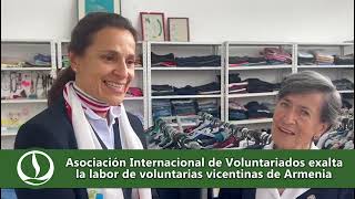 Asociación Internacional de Voluntariados exalta la labor de voluntarias vicentinas de Armenia [upl. by Shien]