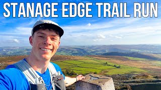 STANAGE EDGE 12 Mile Trail Run  Peak District [upl. by Sawyor]