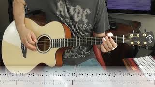 LCM Grade 5 acoustic guitar Drowsy MaggieCooleys Reel with tab and rhythm guitar backing [upl. by Cheslie]