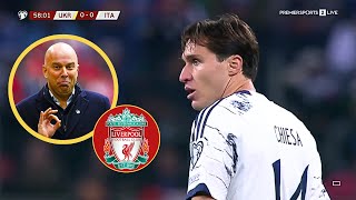 Federico Chiesa vs Ukraine  LIVERPOOL TARGET  All Skills 🔴🔴 [upl. by Airdnala]