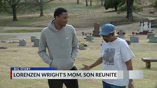 Lorenzen Wright’s mom son reunite after neardecade [upl. by Nerral]