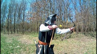 Scythian shot technique  Bow and Axe Part 1Hun Szittya Íjasz [upl. by Atirehc230]