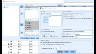 Median regression using the SPSS quantile regression function February 2021 [upl. by Herc484]