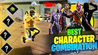 Top 3 Secret Best Character Combination 🤯 For Free Fire BR Ranked amp CS Ranked FF Best Combination [upl. by Sutsuj]