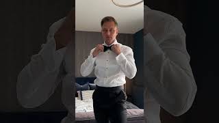 GRWM black tie wedding 🤵🏼💍 mensfashion [upl. by Younger]