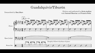 Jesús Molina Trío  GuadalquivirTiburón Full Transcription [upl. by Haidej]