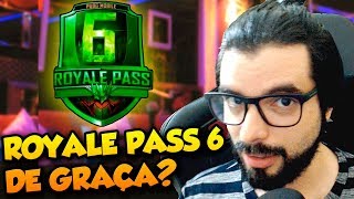 ROYALE PASS 6 de GRAÇA PUBG OTIMIZADO amp HACKERS [upl. by Thursby67]