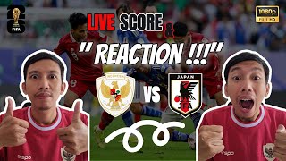 INDONESIA vs JEPANG Qualification World Cup  LIVE Score amp Reaction indonesia bobotoh worldcup [upl. by Claudianus884]