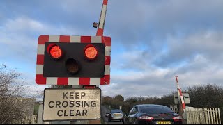 Mk1 AHB Faulty Alarm Willington Level Crossing Derbyshire 161124 [upl. by Savanna]