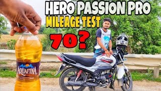 Hero passion pro i3s mileage test at speed 40 kmhr and 80kmhr in 1 ltr petrol [upl. by Selie419]