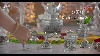 GRT Jewellers  Silver Article Collections  Divine Pooja Sets 15 sec [upl. by Ymereg753]