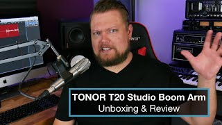 TONOR T20 Studio Boom Arm  Unboxing  Review [upl. by Rochus]