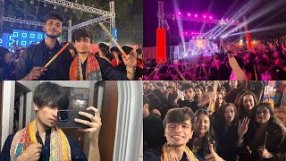 KANPUR biggest 🥢dandiya night at GANGES CLUB swaroop nagar 091024 itnai saare 😲celebrity vlog [upl. by Lebasiram]