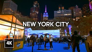 New York Christmas Season is coming  Manhattan Walking Tour 4k [upl. by Lu832]