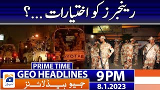 Geo News Headlines 9 PM  Rangers  Karachi  Demand  8 January 2023 [upl. by Caassi]