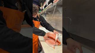 We’re with pikeplacefish learning how to fillet an amazing salmon 🐟🔪 PART 1 [upl. by Skantze]