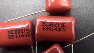 CBB capacitor 400V 684J 680nF 068uf 400V684 5 Pcs [upl. by Wildon]