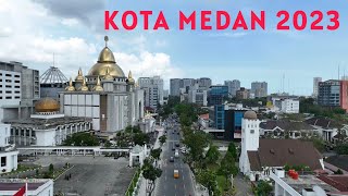 Kota Medan dari Udara Dengan Drone 2023 Menikmati View Kota Terbesar ke 3 Indonesia dari ketinggian [upl. by Yznil]