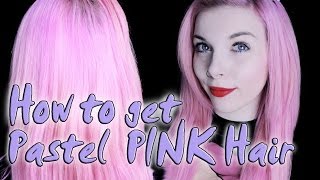 PASTEL PINKE Haare mit Directions tönen  TUTORIAL [upl. by Atteselrahc]