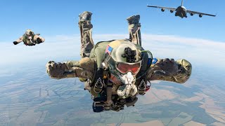 How US Special Forces Paratroopers Jump Off C17 During Extreme Operations [upl. by Clark990]