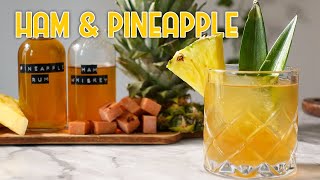 Ham and Pineapple Tiki ish Cocktail Recipe [upl. by Borroff]