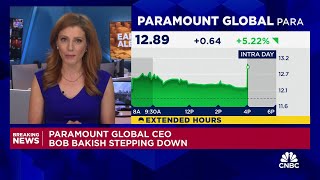 Paramount Global CEO Bob Bakish stepping down [upl. by Mosira771]