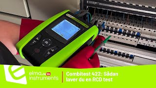 RCDtest med Elma Combitest 422 [upl. by Anitnoc]