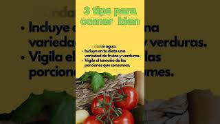 3 consejos Para Comer bien✨ beneficiosparalasalud [upl. by Lamej]