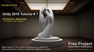 Unity 2018 Tutorial  1 Emissive Material Lighting [upl. by Ekul]