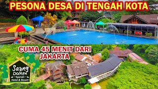 SAUNG DOLKEN BOGOR‼️ STAYCATION DI SENTUL BOGOR DENGAN NUANSA PEDESAAN  ADA KOLAM PEMANCINGAN JUGA [upl. by Allegna]