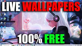 How to Get Animated Wallpapers for Windows 1011 FREE  Live Wallpapers for PC in 2024 [upl. by Acinemod635]