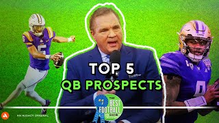 Brian Baldingers QB Prospect Rankings  The Best Football Show [upl. by Grimbald]