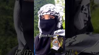 Keffiyeh tutorial ✨🧕keffiyeh hijabtutorial hijabstyle shorts ytshorts [upl. by Mehalick310]