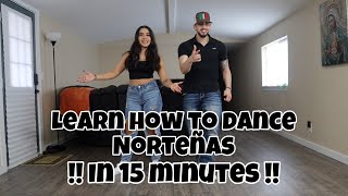 TUTORIAL DE NORTENAS LEARN HOW TO DANCE IN 15 MINUTES [upl. by Ahsemo72]