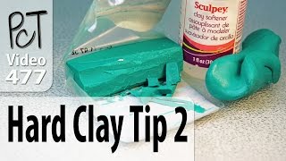 Conditioning Hard Polymer Clay Tip 2  Adding Oil [upl. by Sparkie728]