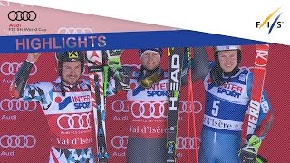 Highlights  Great win for Pinturault in Val dIsère  FIS Alpine [upl. by Ekusuy]