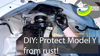 DIY Protect Model Y from rust [upl. by Assirem]