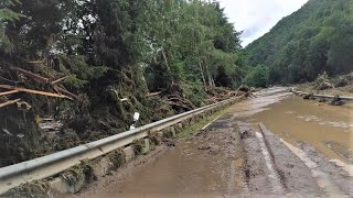 Nach der Flutkatastrophe an der Ahr von Adenau nach Hönningen am 15072021 [upl. by Magbie]