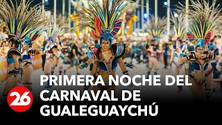 Más de 20000 personas en la primera noche del Carnaval de Gualeguaychú en Argentina [upl. by Yuri150]