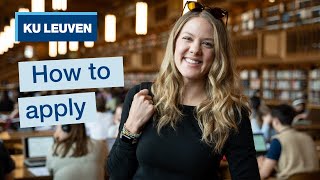 How to apply to KU Leuven  Belgium  International students  University application [upl. by Adnahsor]