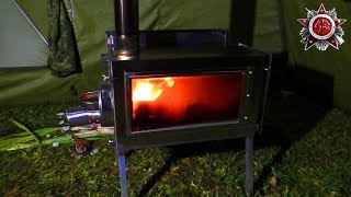 New Awesome 2018 Hot Tent Stove PF Bereg Ekaterinburg [upl. by Netta4]