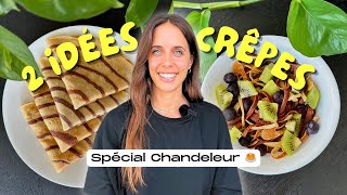 Crêpes TOURBILLON amp Crêpes SPAGHETTIS sans sucre  Chandeleur saine et gourmande [upl. by Vaules]