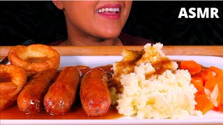 ASMR BRITISH SAUSAGE amp MASH POTATO MUKBANG EATING SOUNDS UK MUKBANG [upl. by Outlaw]